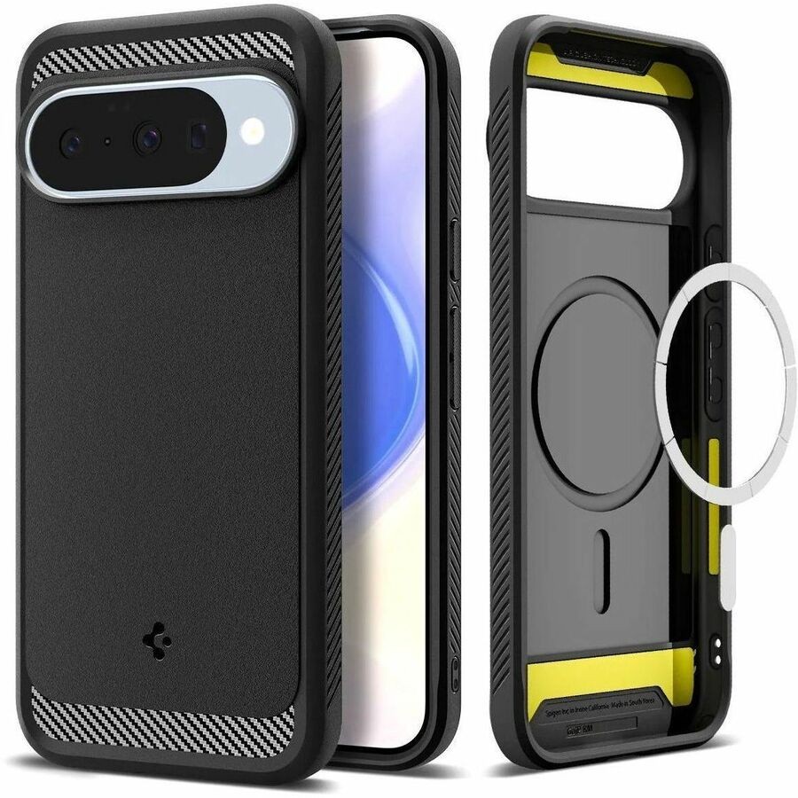 Spigen Rugged Armor Robuust Case voor Google Pixel 10 Pro, Pixel 10 Smartphone - Mat zwart