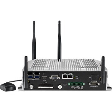 Advantech In-Vehicle NVR w/4 PoE Ports Intel Atom E3825 / Atom E3845 SoC Fanless Box PC