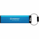 IronKey Keypad 200 8 GB USB 3.2 (Gen 1) Type C Flash Drive - Blue - XTS-AES