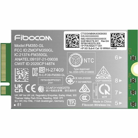 HP 5G Sub-6 Cat 19 WWAN