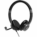 Port Connect PRO ON'R 300 Wired Over-the-head, On-ear Stereo Headset - Black