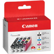 Canon CLI-8 Standard Yield Inkjet Ink Cartridge - Black, Cyan, Magenta, Yellow - 4 / Pack