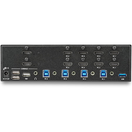 StarTech.com 4 Port HDMI KVM Switch - 4K 30Hz - Dual Display