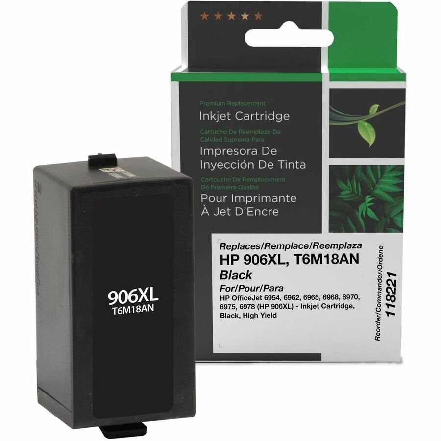 Clover Imaging Remanufactured High Yield Black Ink Cartridge for HP 906XL (T6M18AN)