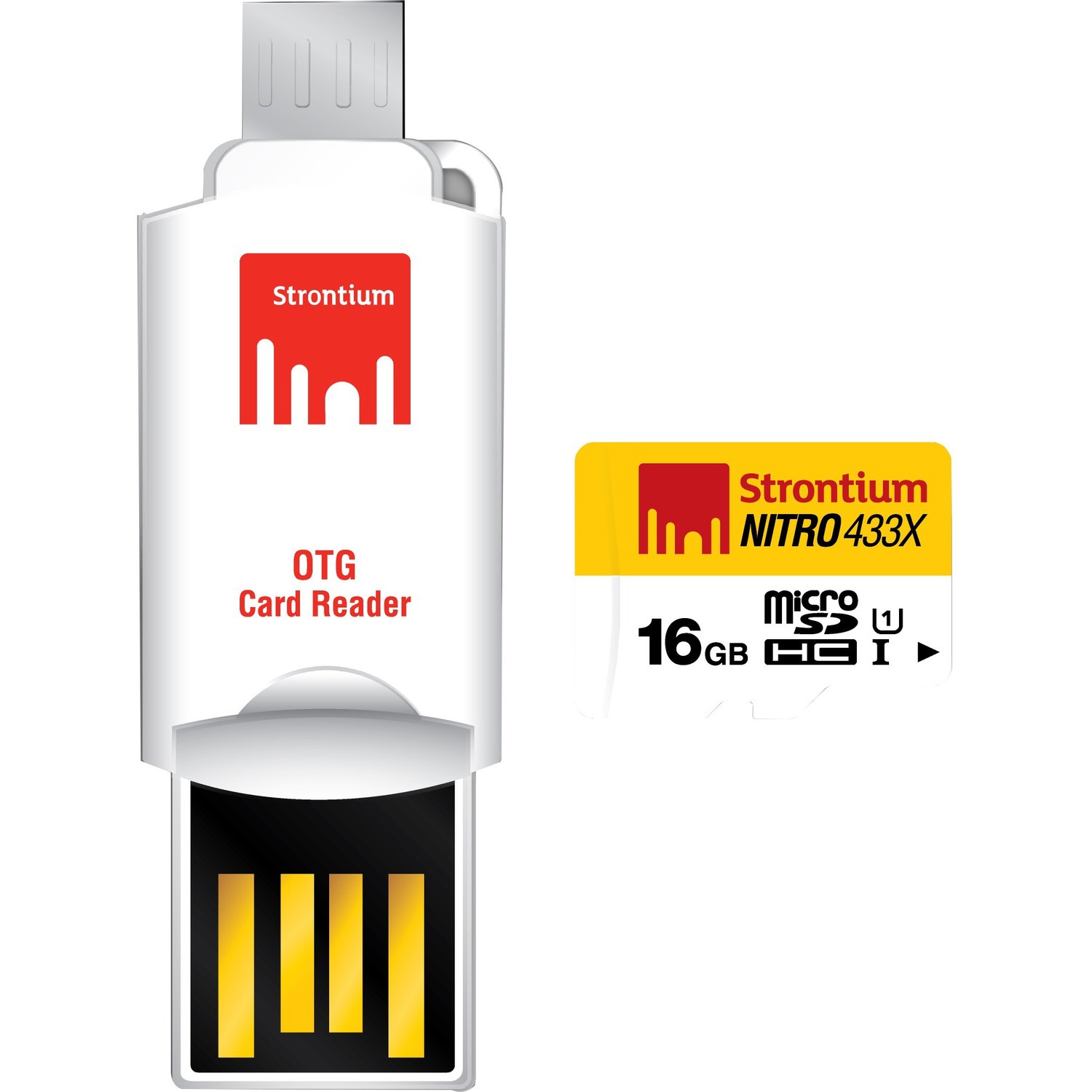 Strontium NITRO 16 GB Class 10/UHS-I (U1) microSDHC - 1