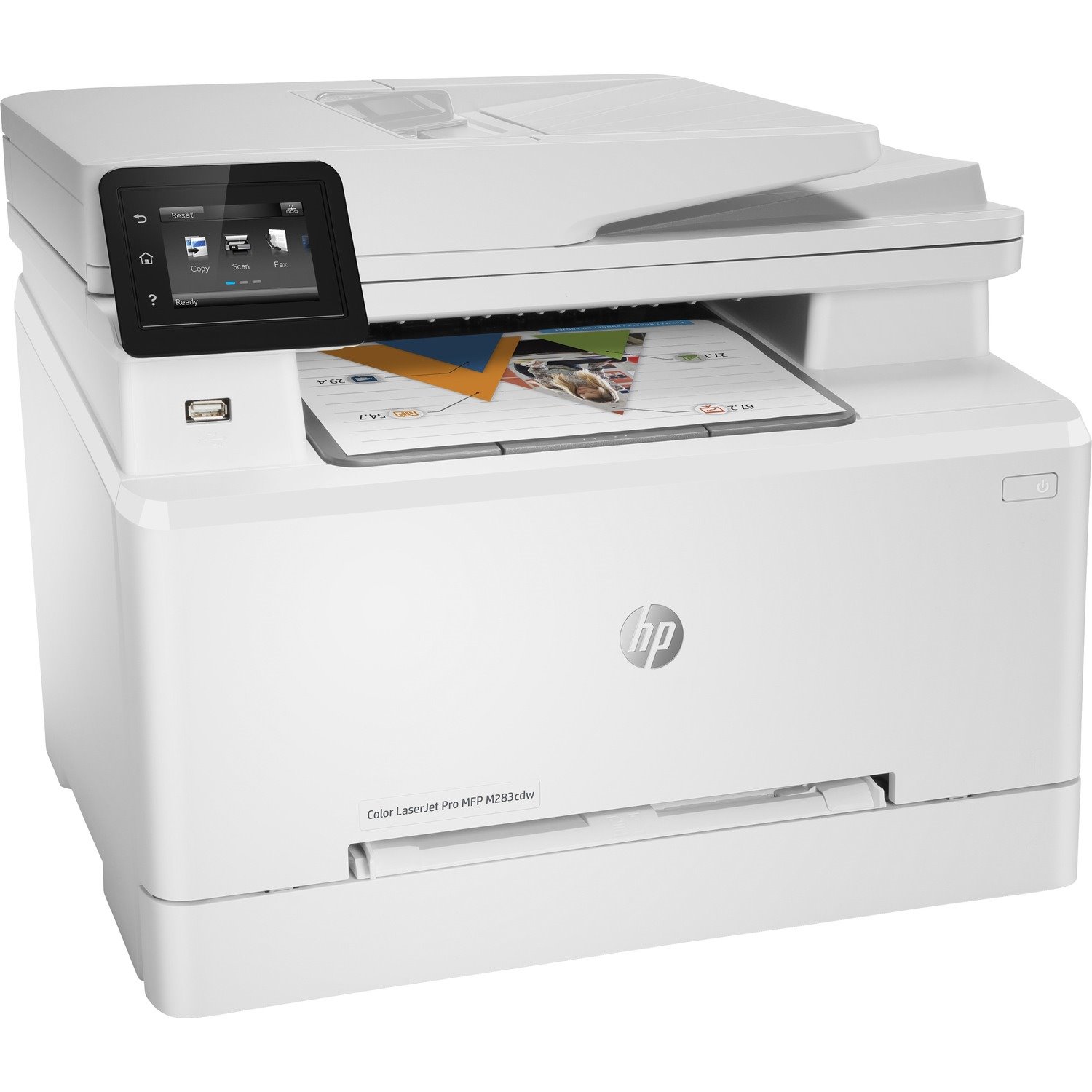 HP LaserJet Pro M283cdw Wireless Laser Multifunction Printer - Color - White