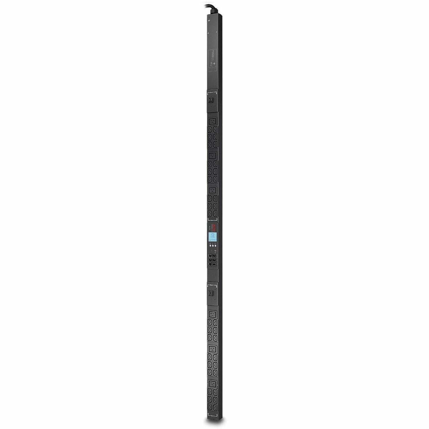 APC NetShelter Rack PDU, Metered, 0U, 5.0kW 200V and 208V 30A, (36) C13 and (6) C19 outlets [TAA]