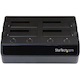 StarTech.com 4-Bay USB 3.0 to SATA Hard Drive Docking Station, 2.5/3.5" SATA III (6Gbps) SSD/HDD Dock, USB Hard Drive Bay, Top-Loading