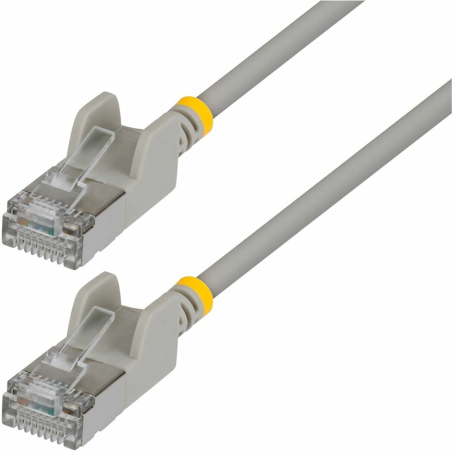 StarTech 1.5m Gray Ultra Slim Cat6A Ethernet Cable, Snagless, FTP, Bare Copper Wire, 34AWG Slim RJ45 Patch Cord