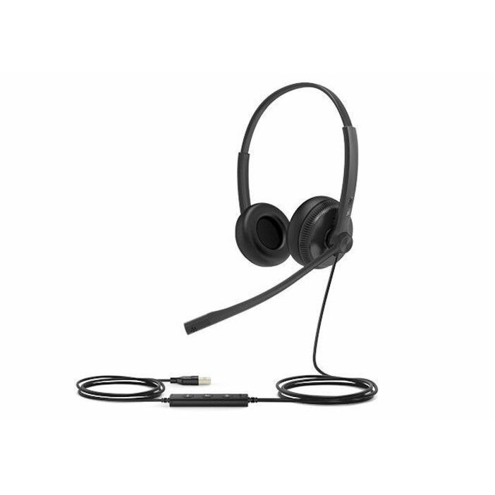 Yealink UH34 Wired On-ear Stereo Headset - Black