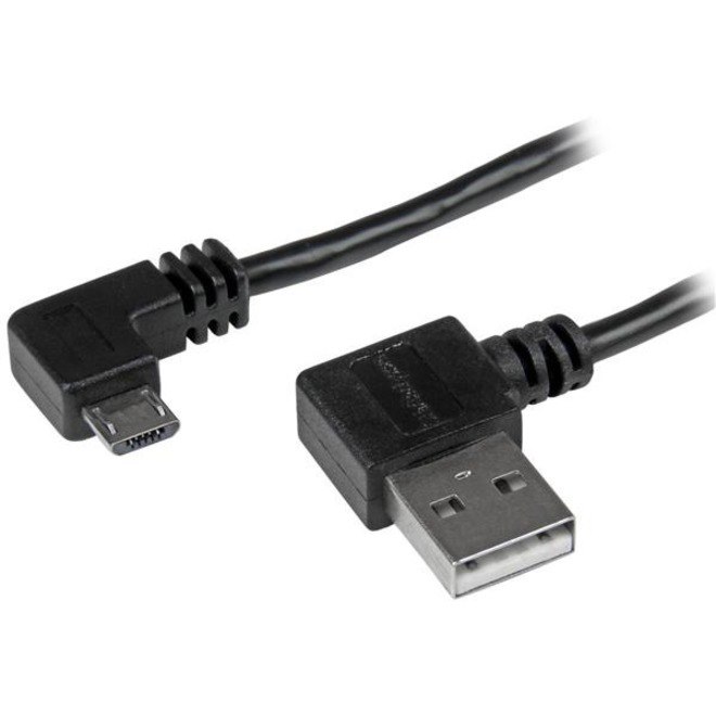 StarTech.com 1m 3 ft Micro-USB Cable with Right-Angled Connectors - M/M - USB A to Micro B Cable