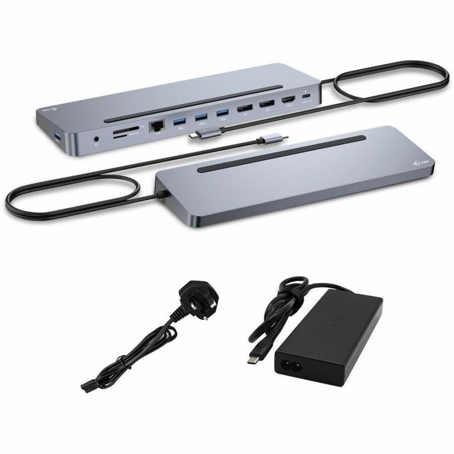 i-tec USB Type C Docking Station for Notebook, Tablet PC, Monitor, Headset, Microphone, Smartphone - Charging Capability - Memory Card Reader - SD - 100 W - Grey