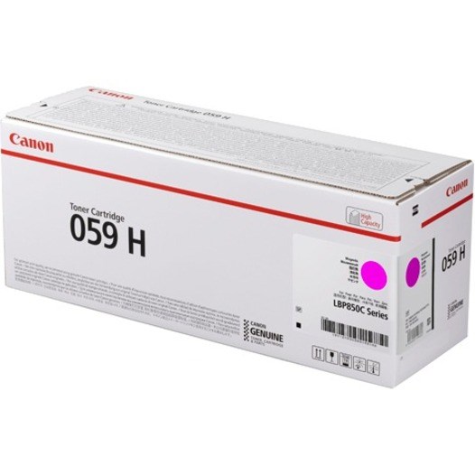 Canon 059H Original High Yield Laser Toner Cartridge - Magenta - 1 Pack