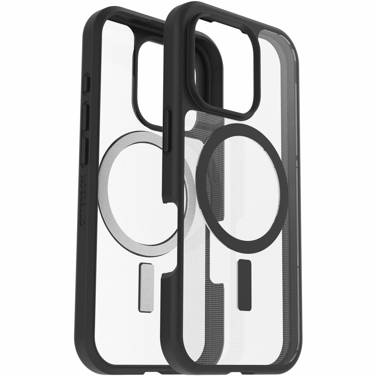 OtterBox React MagSafe Apple iPhone 16 Pro (6.3') Case Clear/Black -(77-96251),DROP+ Military Standard,Hard Case with Soft Grip Edges,7 Years Warranty