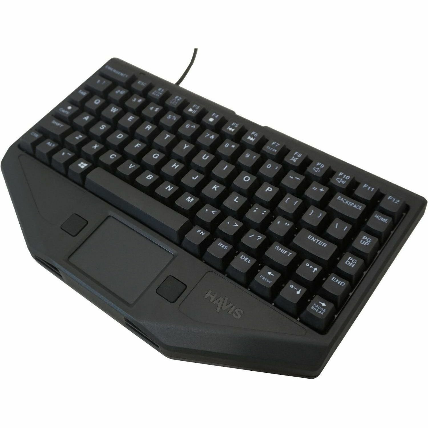 Havis Rugged Chiclet Style Keyboard with Emergency Key