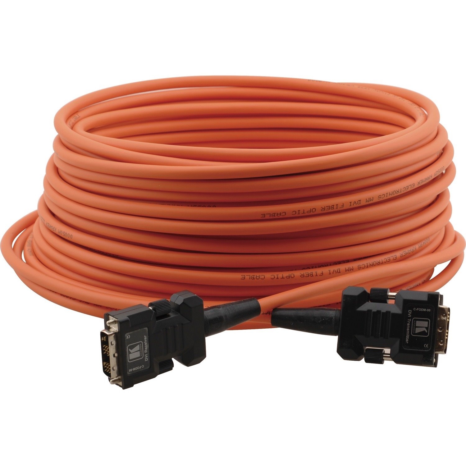 Kramer Fiber Optic/DVI Hybrid Cable with Converters