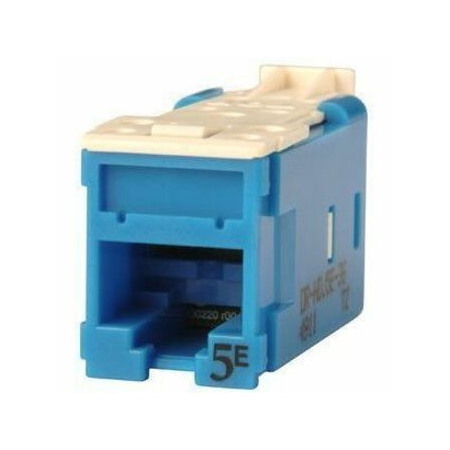 Ortronics Clarity High Density Jack (HDJ) CAT5E, T568A/B, Blue