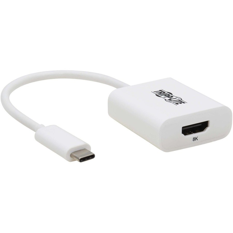 Eaton Tripp Lite Series USB-C to HDMI Adapter (M/F) - 8K 60 Hz, HDR, 4:4:4, HDCP 2.3, White