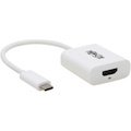 Eaton Tripp Lite Series USB-C to HDMI Adapter (M/F) - 8K 60 Hz, HDR, 4:4:4, HDCP 2.3, White