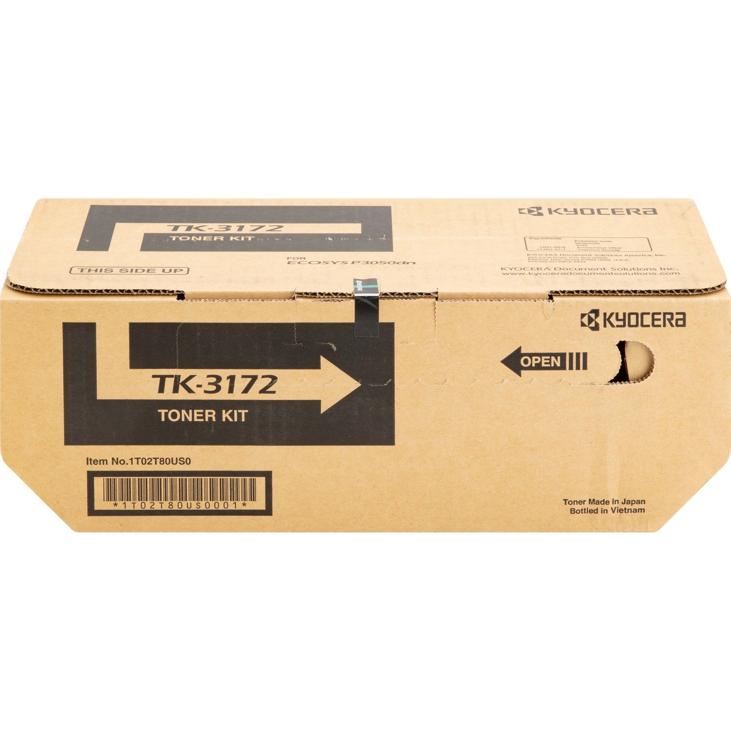 Kyocera TK-3172 Original Laser Toner Cartridge - Black - 1 Each