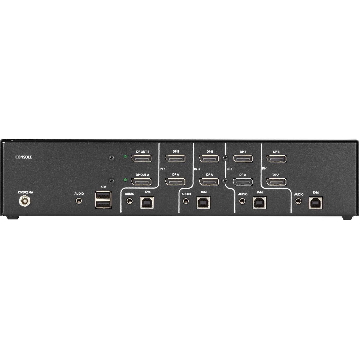 Black Box Niap 3.0 Secure KVM Switch - 4K 2xDP Usb 4-Port