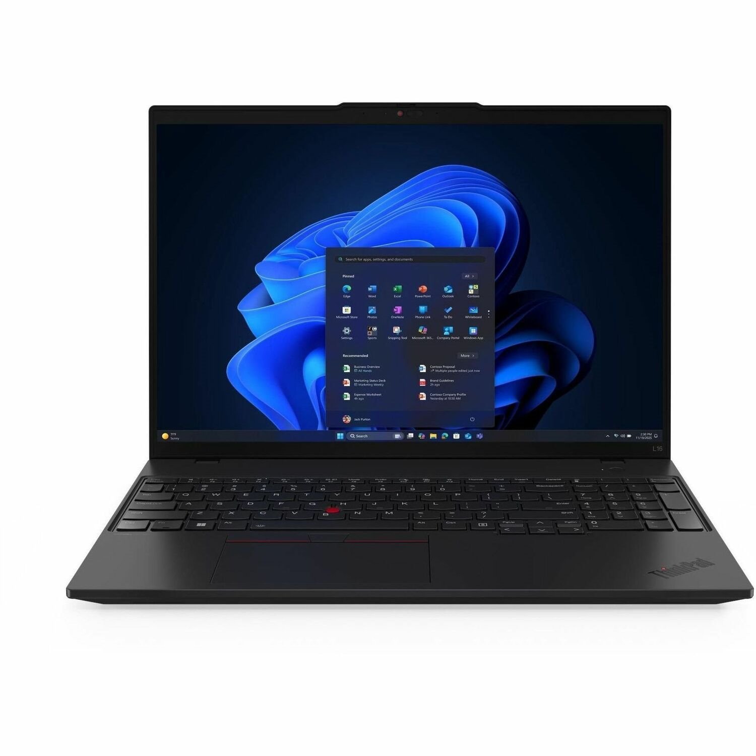 Lenovo ThinkPad L16 Gen 2 21SC0000AU 16" Notebook - WUXGA - 60 Hz - AMD Ryzen 5 PRO 215 - 16 GB - 512 GB SSD - English Keyboard - Black