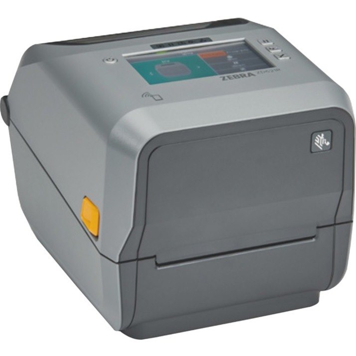 Zebra ZD621R Desktop Thermal Transfer Printer - Monochrome - Label/Receipt Print - USB - USB Host - Serial - Bluetooth - RFID - EU, UK