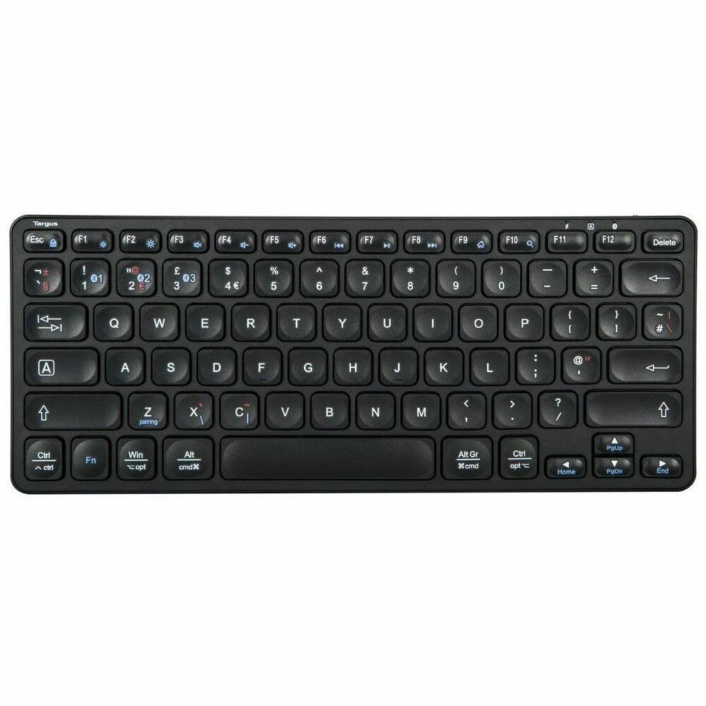 Targus Keyboard - Wireless Connectivity - Spanish - QWERTY Layout - Black