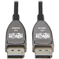 Eaton Tripp Lite Series DisplayPort Active Optical Cable (AOC), 8K 60 Hz (M/M), CL3 Rated, Latching Connectors, Black, 15 m (49 ft.)