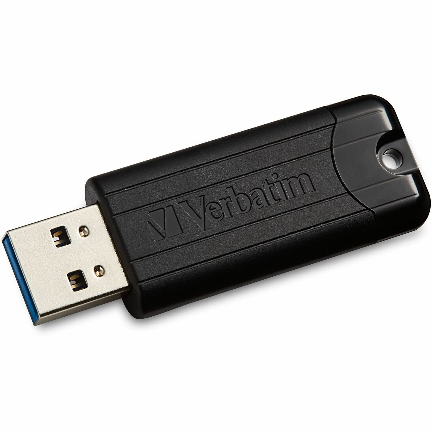 Verbatim PinStripe 128 GB USB 3.2 (Gen 1) Type A Flash Drive - Black