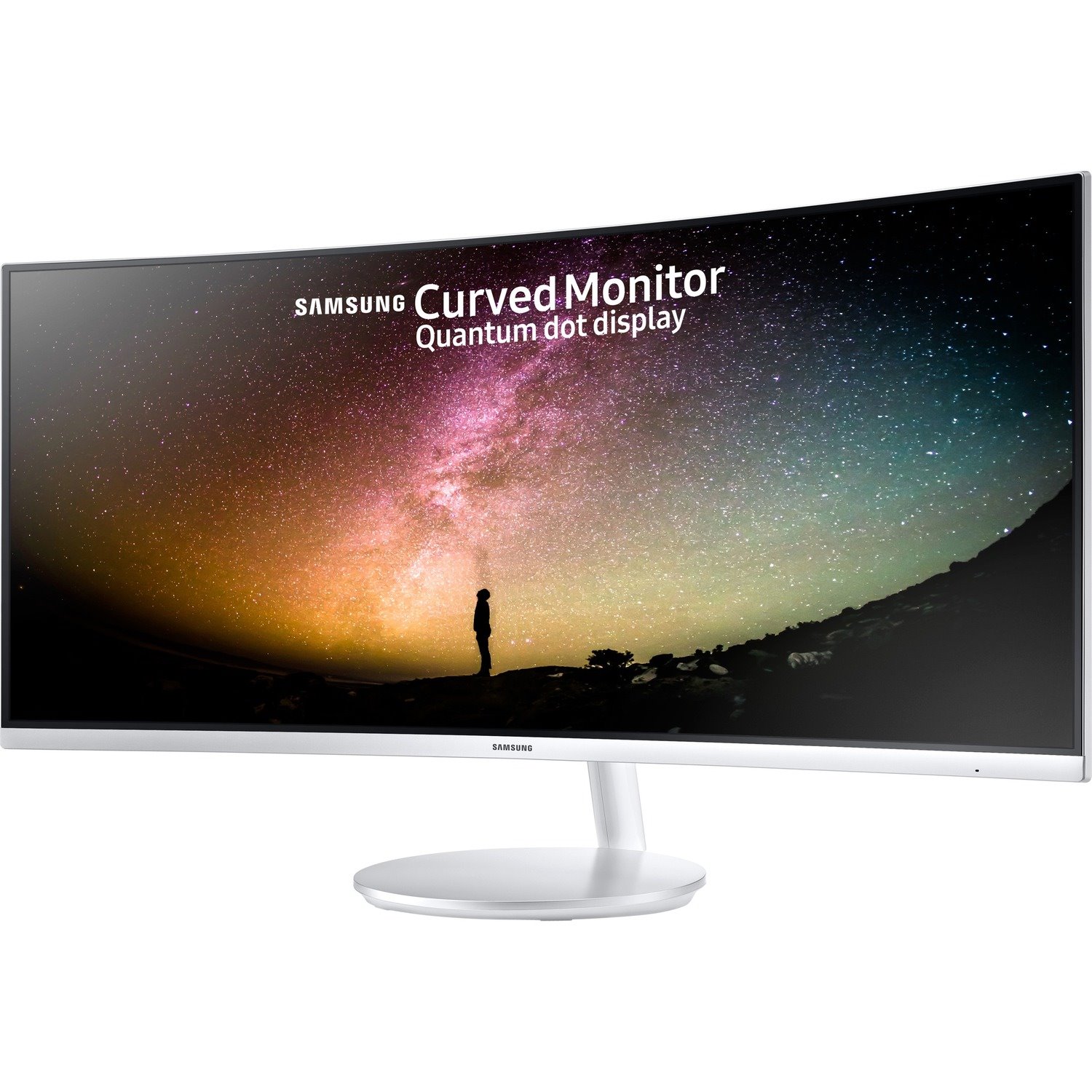 Samsung LC34F791WQEXXY 34" Class UW-QHD Curved Screen LCD Monitor - 21:9 - White