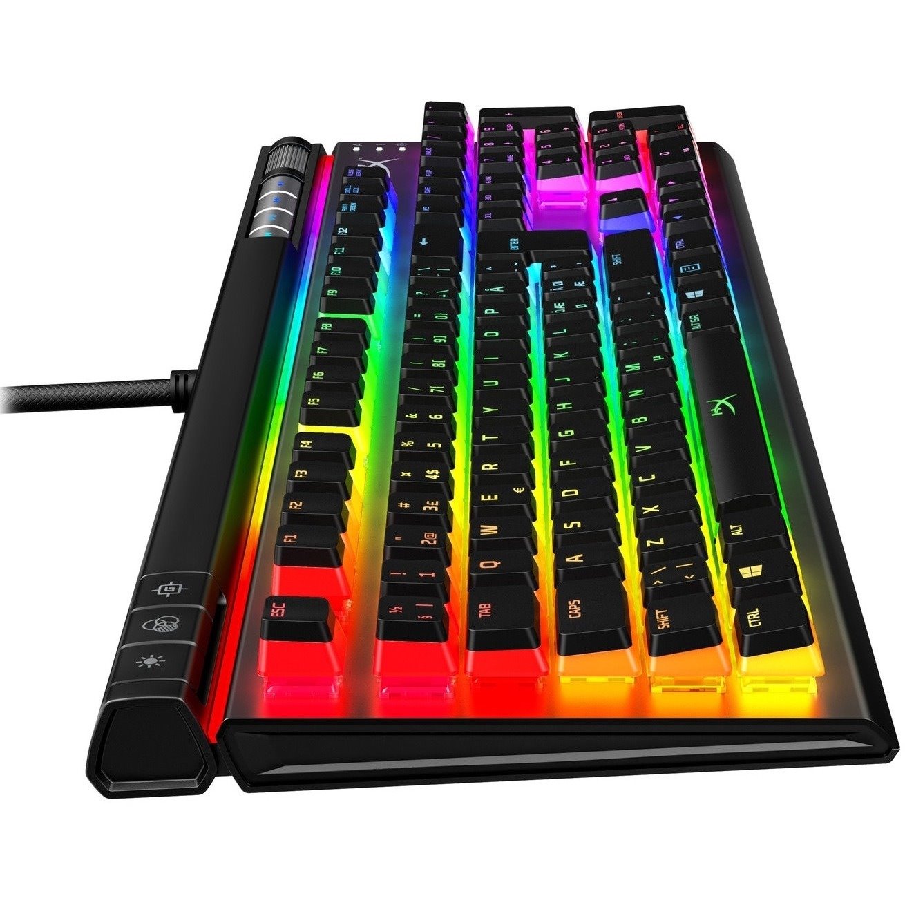 HyperX Alloy Elite 2 Rugged Gaming Keyboard - Cable Connectivity - USB 2.0 Interface - RGB LED - English (UK) - QWERTY Layout - Black