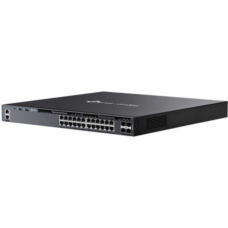 TP-Link Omada 24-Port Gigabit Stackable L3 Managed PoE+ Switch with 4 10G Slots