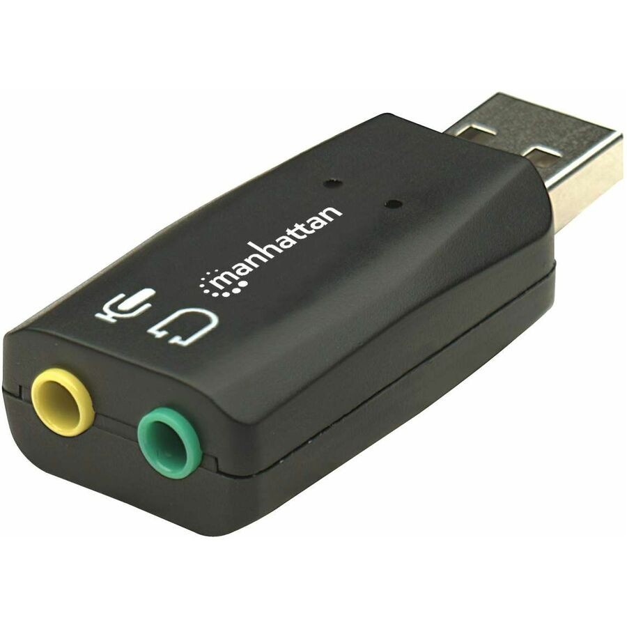 Ic Intracom Manhattan Hi-Speed Usb 2.0 3-D Sound Adapter Improves Audio Access And Performan