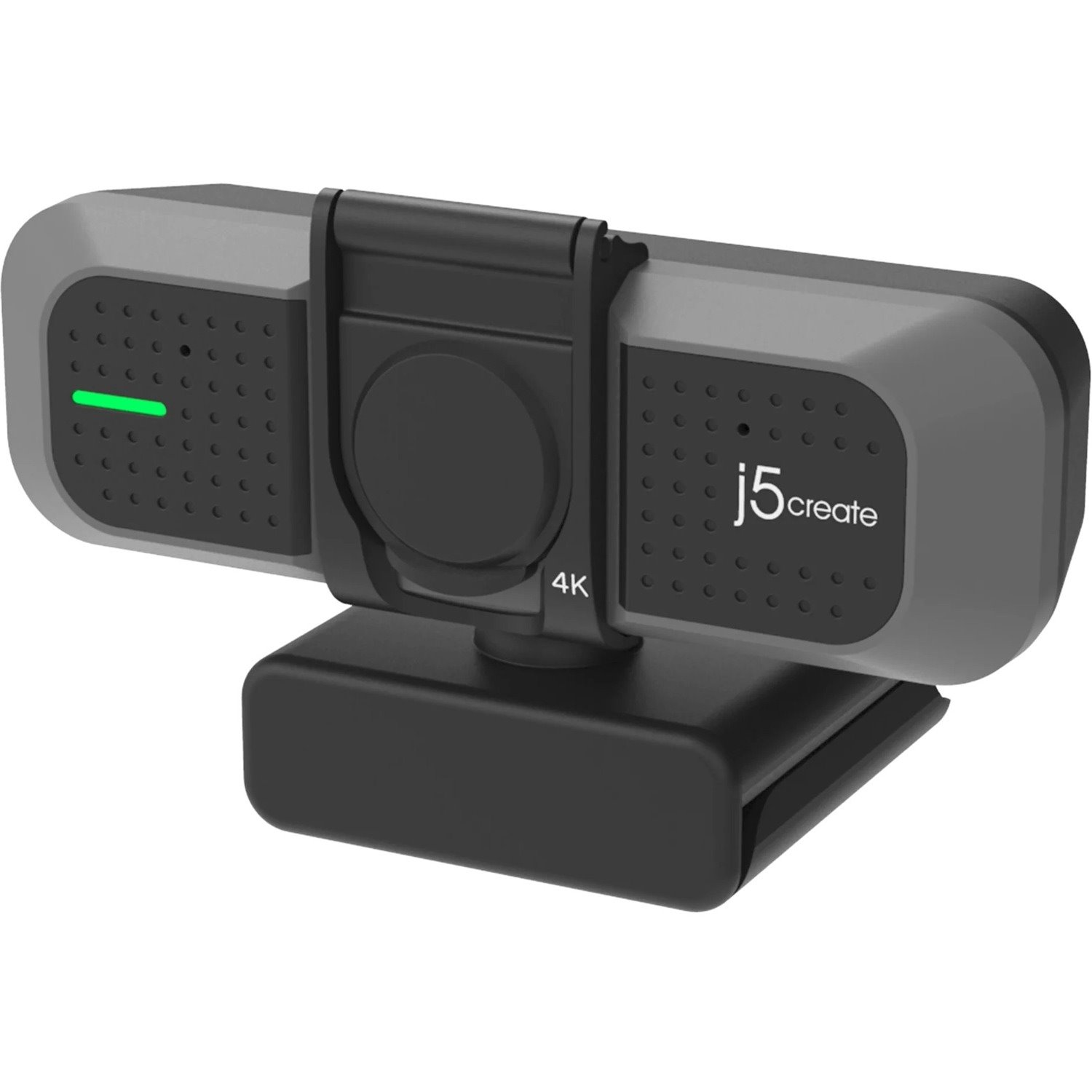 j5create JVU430 Webcam - 8 Megapixel - 60 fps - Black, Silver - 1 Pack(s)
