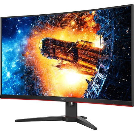 AOC C32G2E 32" Class Full HD Curved Screen Gaming LCD Monitor - 16:9 - Red, Black