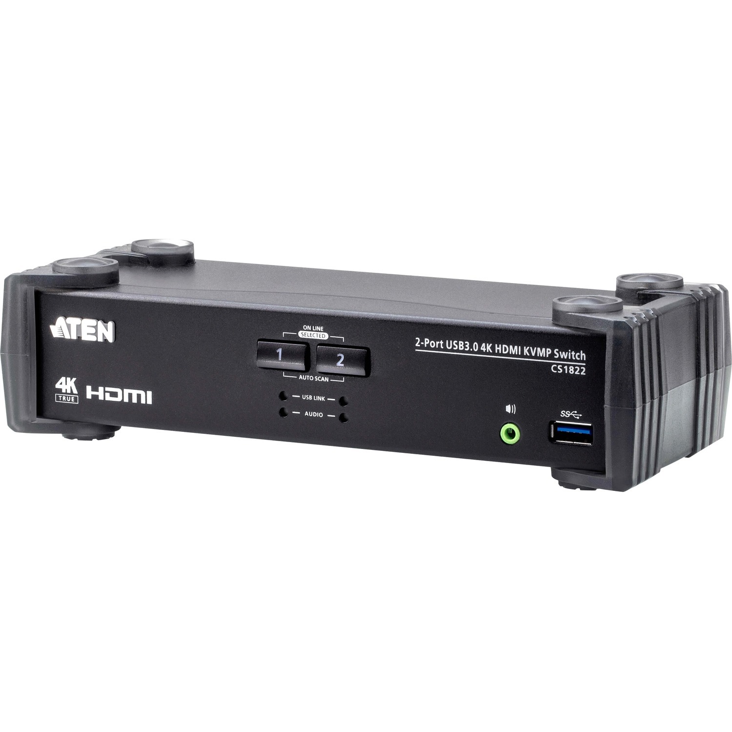 Aten 2-Portars Usb 3.0 4K Hdmi KVMP™ Switch Med Ljudmixerläge