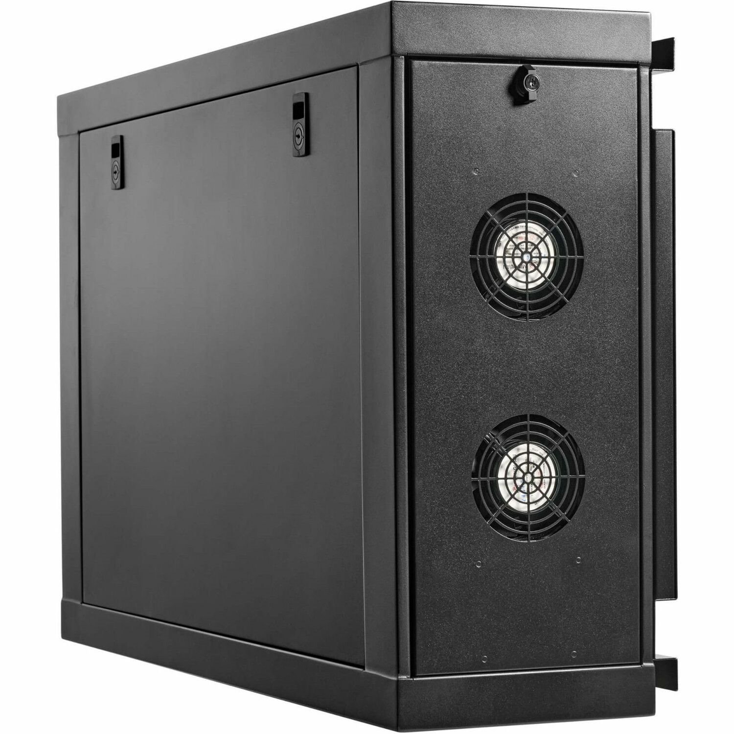 Eaton Tripp Lite Series SmartRack 4U Low-Profile Side-Mount Wall-Mount Mini Rack Enclosure, Black