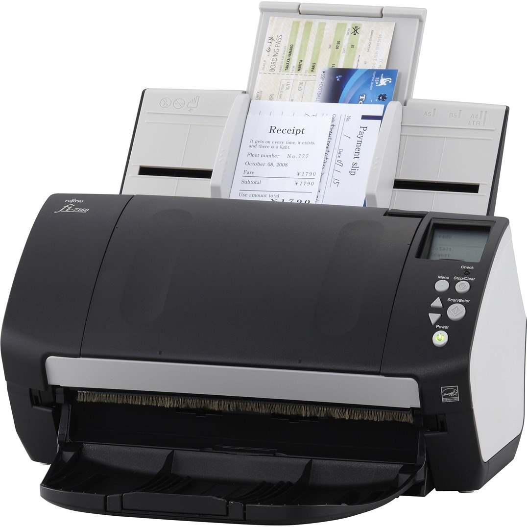 Fujitsu fi-7160 Trade Compliant Professional Desktop Color Duplex Document Scanner with Auto Document Feeder (ADF)