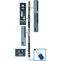 Eaton Tripp Lite Series 14.5kW 200-240V 3PH Switched PDU - LX Interface, Gigabit, 30 Outlets, IEC 309 60A Blue Input, LCD, 1.8 m Cord, 0U 1.8 m Height, TAA