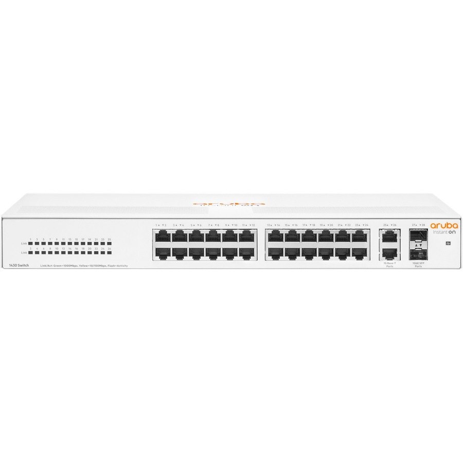 HPE Instant On 1430 26 Ports Ethernet Switch - Gigabit Ethernet - 10/100/1000Base-T, 1000Base-X