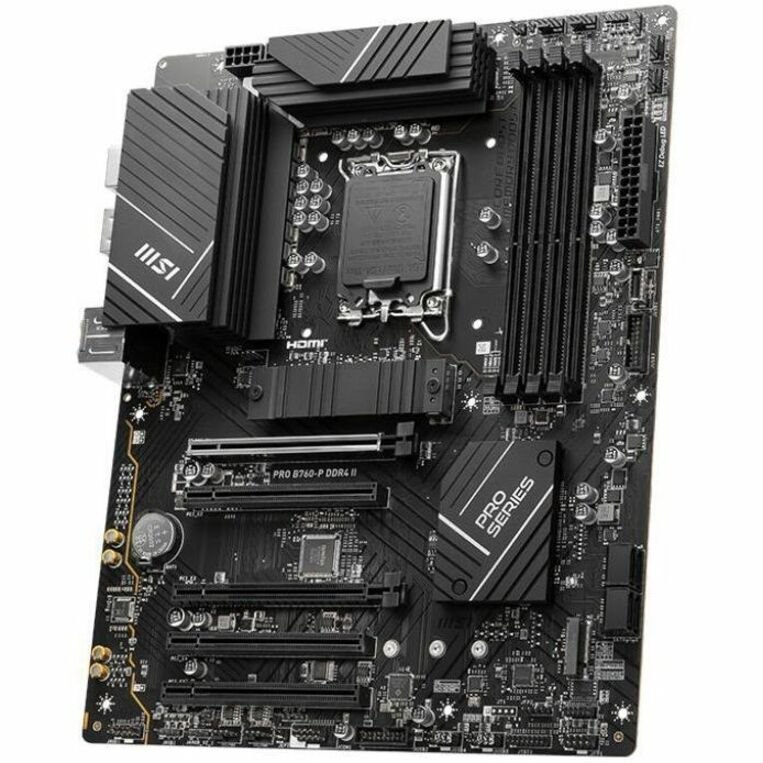 MSI Pro B760-P DDR4 II Gaming Desktop Motherboard - Intel B760 Chipset - Socket LGA-1700 - ATX