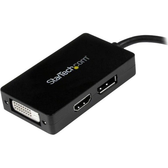 StarTech.com Travel A/V adapter - 3-in-1 Mini DisplayPort to DisplayPort DVI or HDMI converter