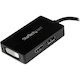 StarTech.com Travel A/V adapter - 3-in-1 Mini DisplayPort to DisplayPort DVI or HDMI converter