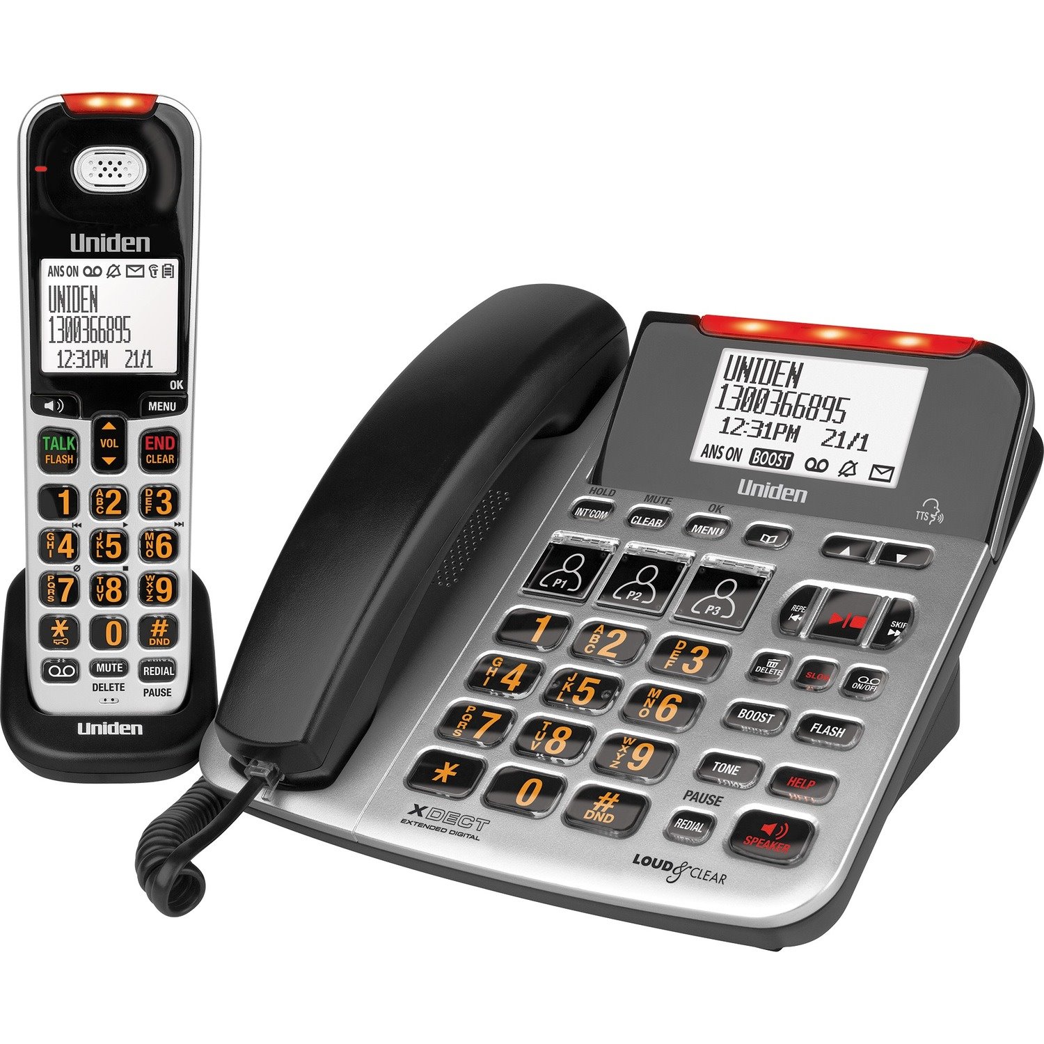 Uniden XDECT 1.90 GHz Corded/Cordless Phone