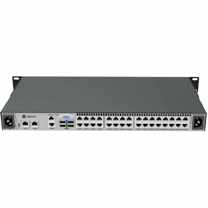 Vertiv Avocent MergePoint Unity 2 MPU2-2032DAC-400, Enterprise KVM-over-IP Switch, 32-Port, 2 Digital Path, Advanced Security, IT Remote Access, 1U