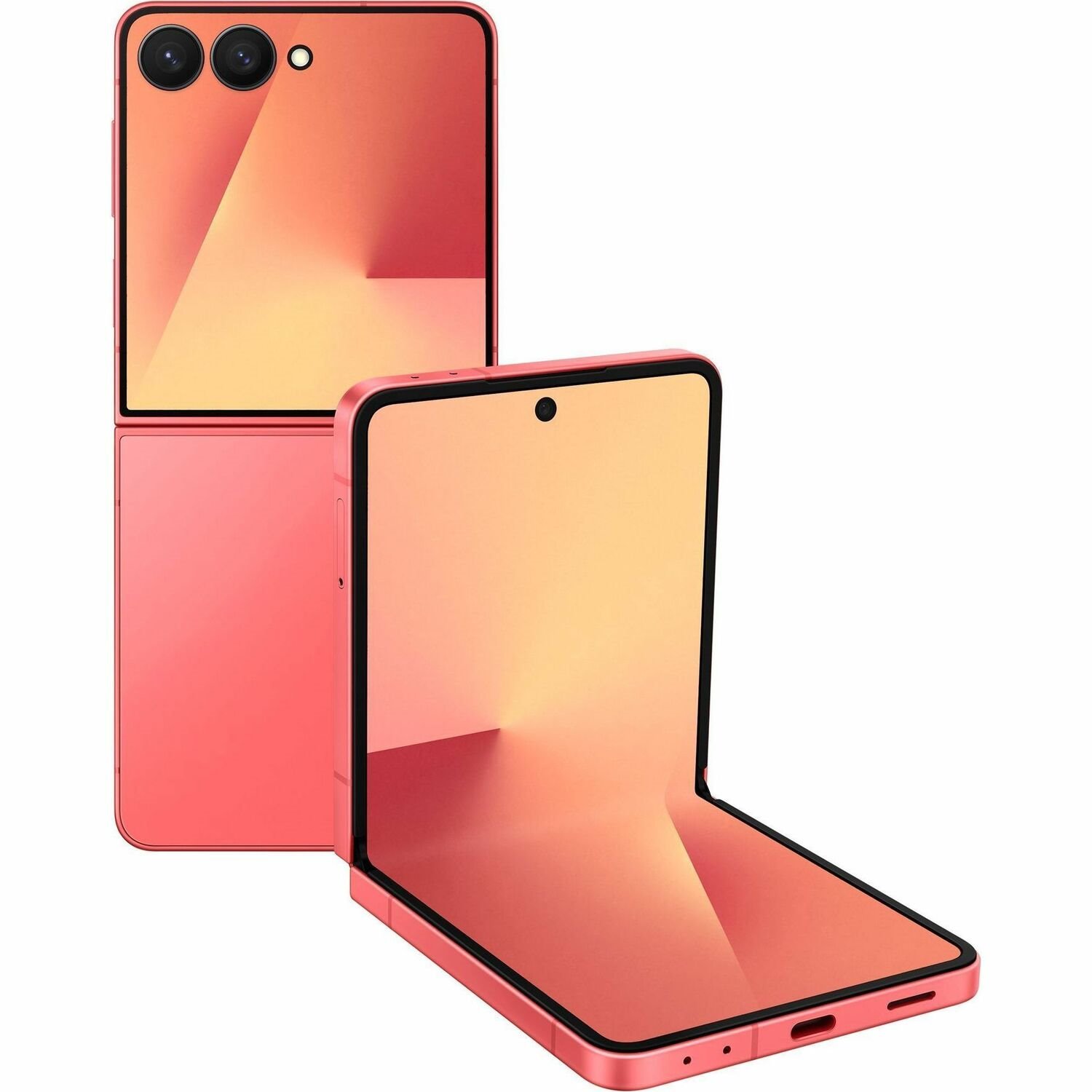 Samsung Galaxy Z Flip7 SM-F766B 512 GB Smartphone - 6.9" Flexible Folding Screen Dynamic AMOLED 2X Full HD Plus 2520 x 1080 - Deca-core (Cortex X5Single-core (1 Core) 3.30 GHz + Cortex A725 Dual-core (2 Core) 2.74 GHz + Cortex A725 Penta-core (5 Core) 2.36 GHz + Cortex A520 Dual-core (2 Core) 1.80 GHz) - 12 GB RAM - Android 16 - 5G - Coral Red