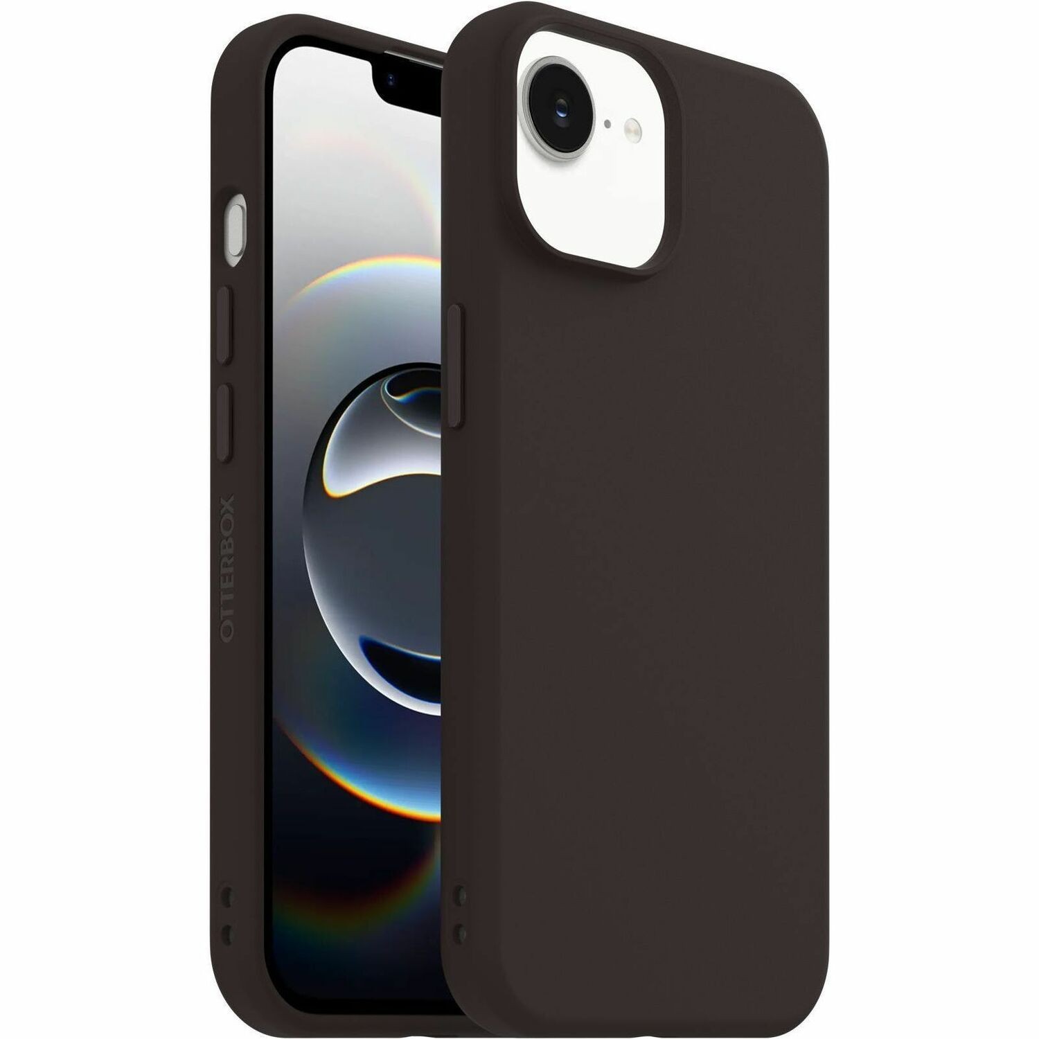 OtterBox Figura Case for Apple iPhone 13, iPhone 14, iPhone 15, iPhone 16e, iPhone 17e Smartphone - velvety-soft texture - Terra (Brown)