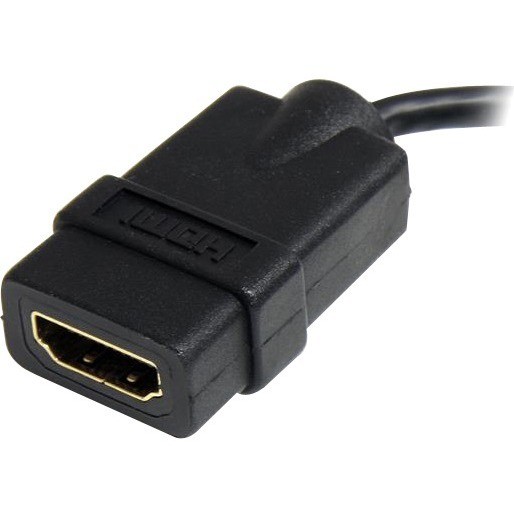 STARTECH.COM 5" HDMI TO HDMI MICRO ADAPTER CABLE - HDMI F TO MICRO HDMI M, LTW