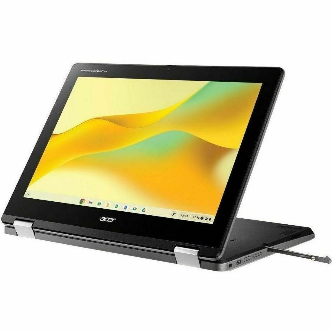 Acer Chromebook Spin 512 R856T-TCO R856T-TCO-C1GM 30.5 cm (12") Touchscreen Convertible 2 in 1 Chromebook - HD+ - 60 Hz - Intel N-Series N100 - 4 GB - 32 GB Flash Memory - US International Keyboard - Black